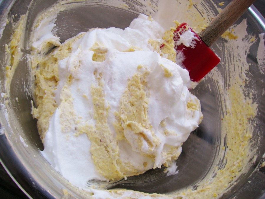 Adding egg whites to batter