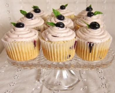Blueberry Bourbon Basil Cupcakes (20)